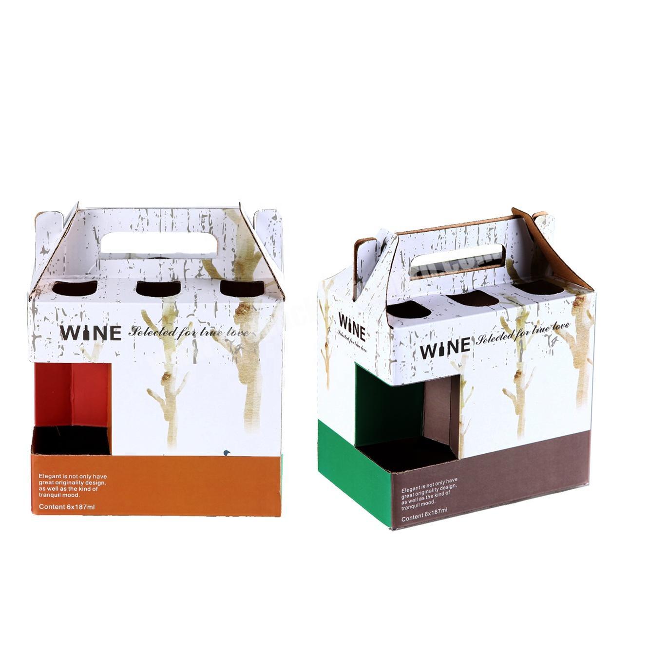 Corrugated box supplier plant and wine bottle packaging box