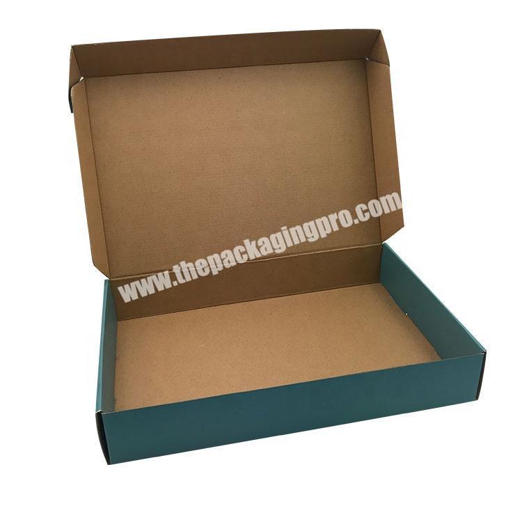 Corrugated Cardboard Carton brown corrugated Folding Postal Box Custom flat shipping  boxes art