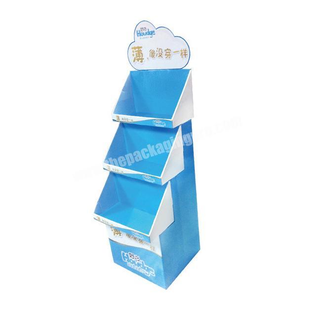 Corrugated Display Stands For Small Items Cardboard PDQ Tray Desktop Style