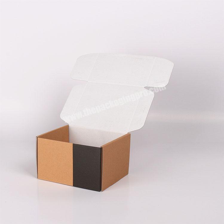 Corrugated foldable brown car charger mailing paper packaging box
