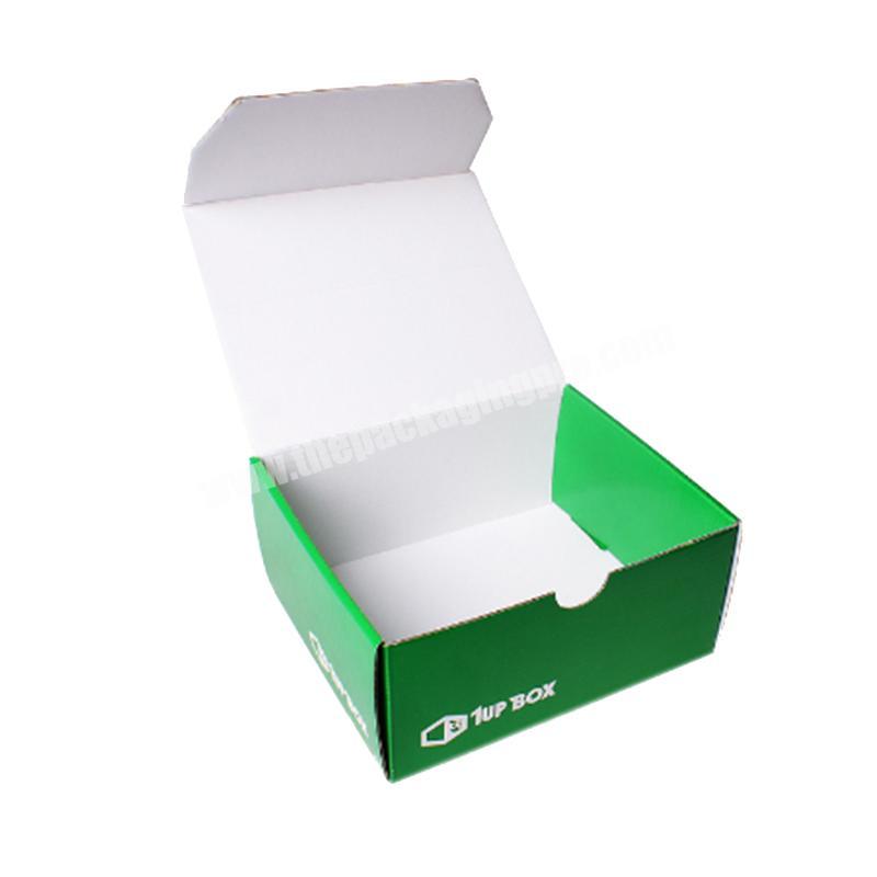 Corrugated foldable cardboard packaging two tuck end shipping box
