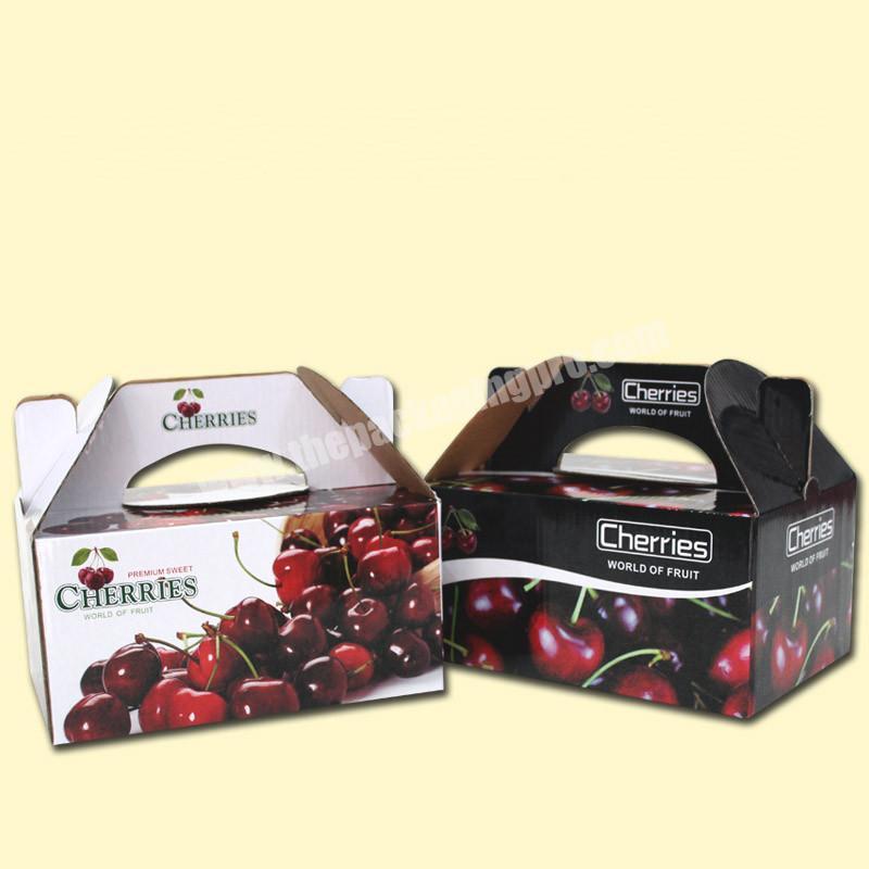 corrugated paper custom box luxury  cherry packaging jewelry fruit packaging box