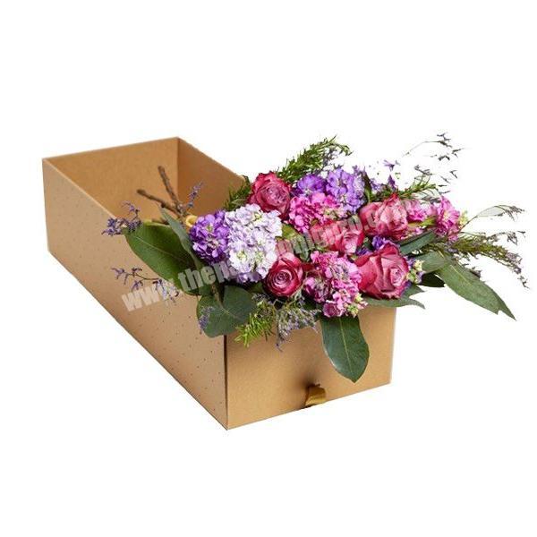 corrugated paper Flower Delivery solution Bouquet Arrangement Carrier floral boxes