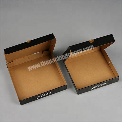 corrugated paper pizza delivery box for food packaging