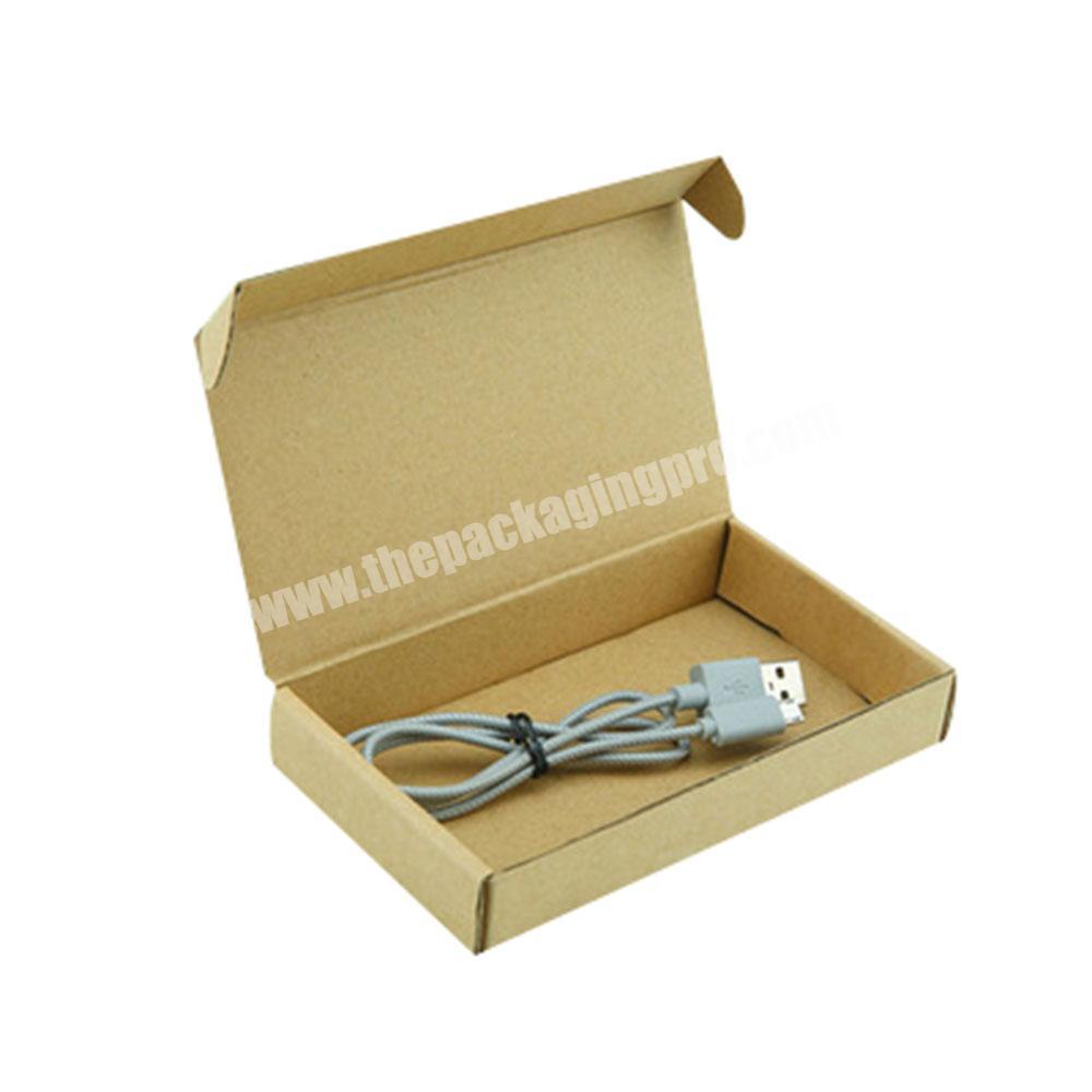 Corrugated usb cable packaging box