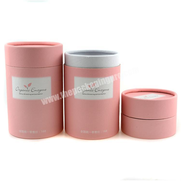 cosmetic cardboard tubes rolled edge paper tube packing round shape box