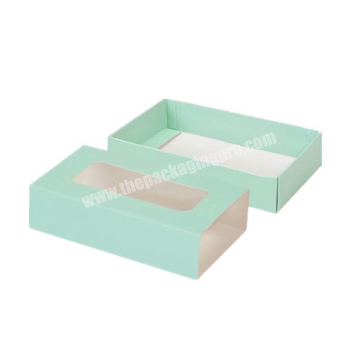 cosmetic display clear packaging gift box with window