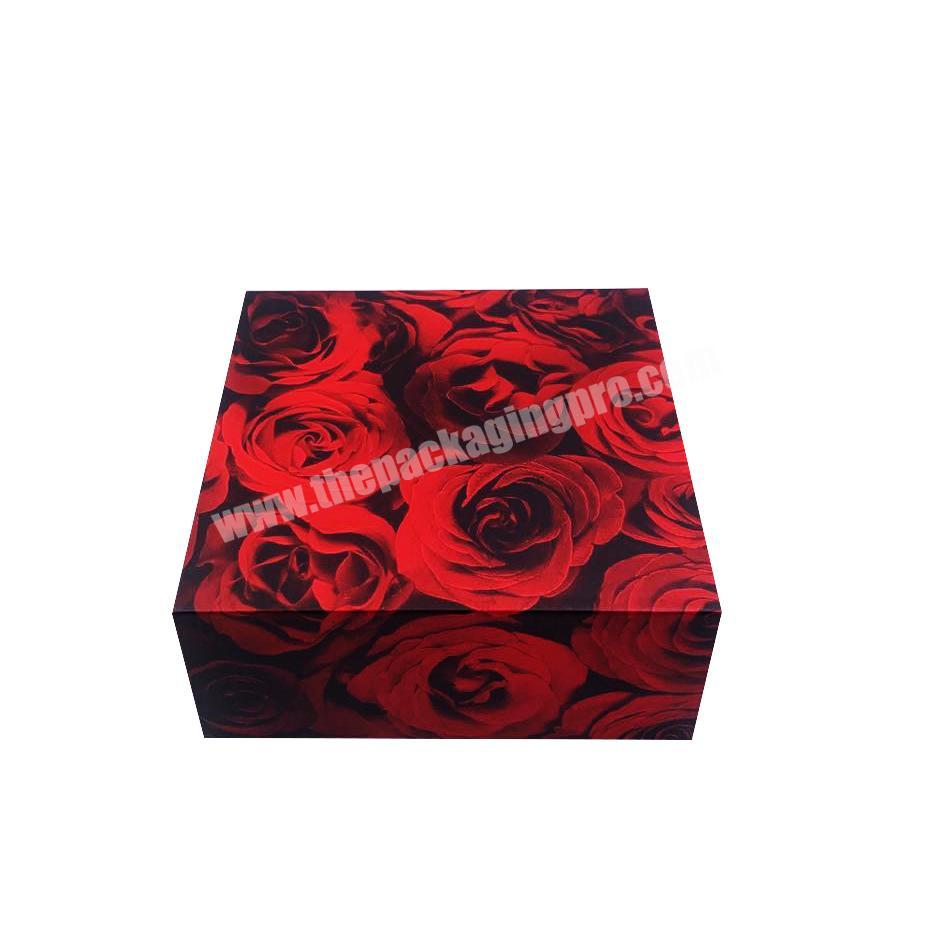 Costume color printing paper cardboard pull out drawer cookie packaging gift box