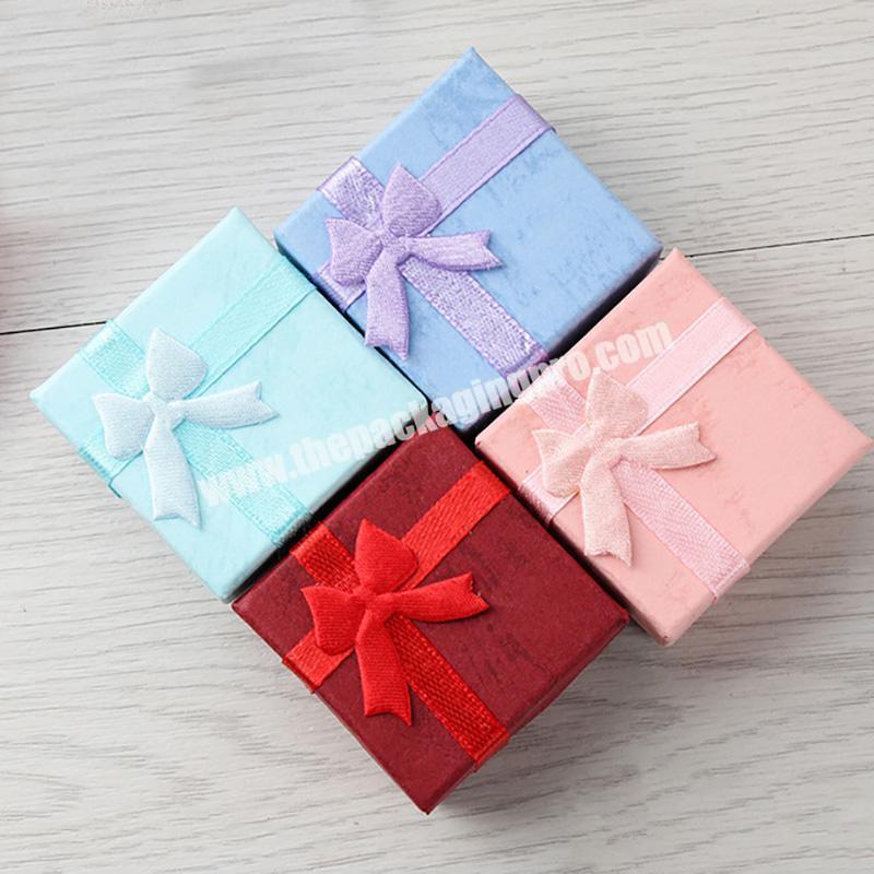 Creative Bow Jewelry Box Ring Necklace Bracelet Jewelry Storage Box Gift Packaging Box