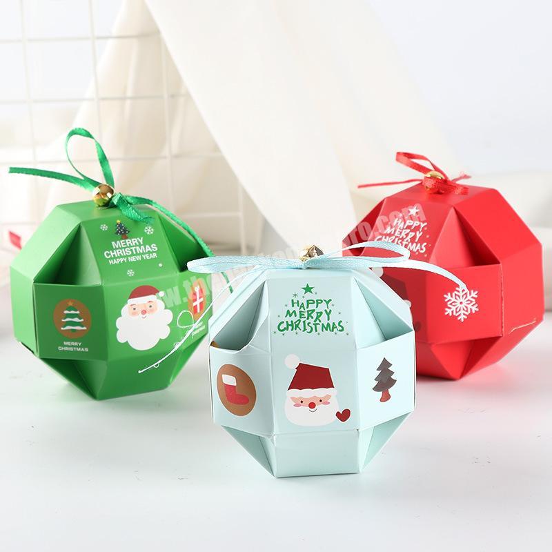 Creative Cube Box Packaging Candy Christmas Box With Jingle Bell