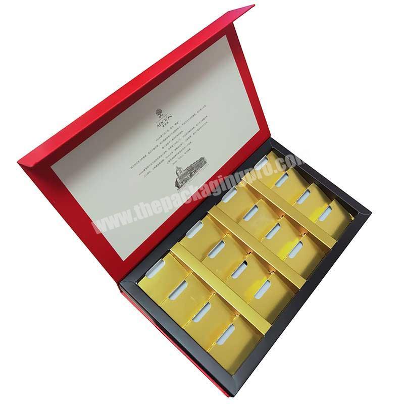 Creative custom magnetic folding chocolate sweets packaging box gift