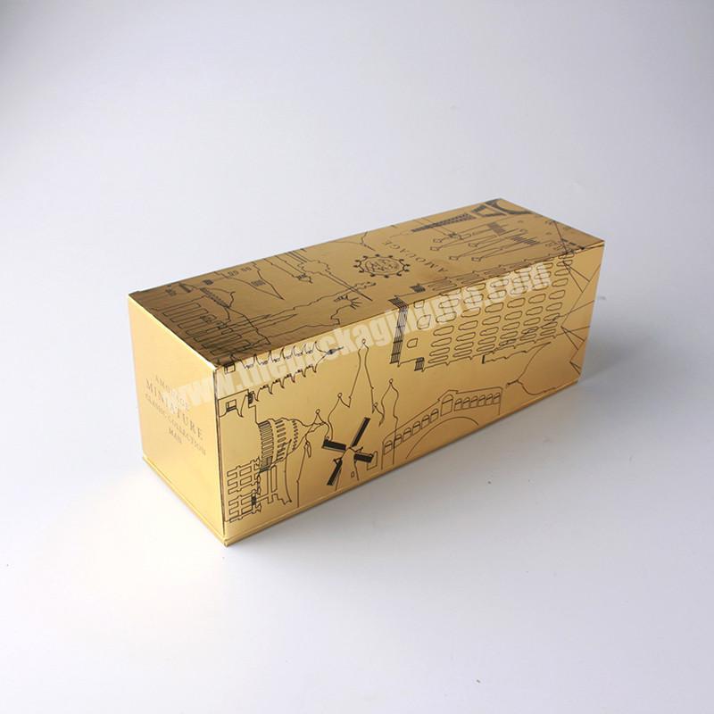 Creative gold paper box cardboard box with lid soap packaging box