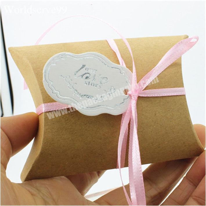 Creative Kraft Paper Pillow Box for Soap Packaging China Manufacturer