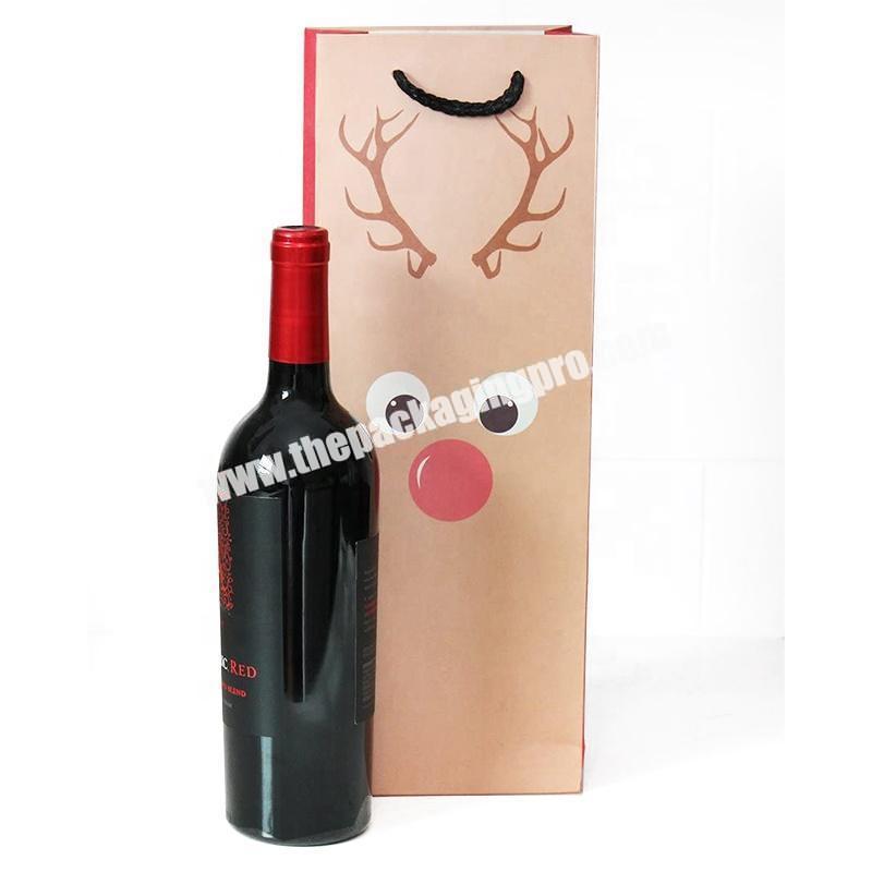 Creative paper gift hand bags for red wine
