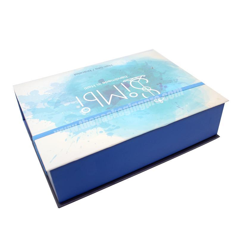 Crown Win Blue Lash Gift Custom Magnet Box With Customized Logo