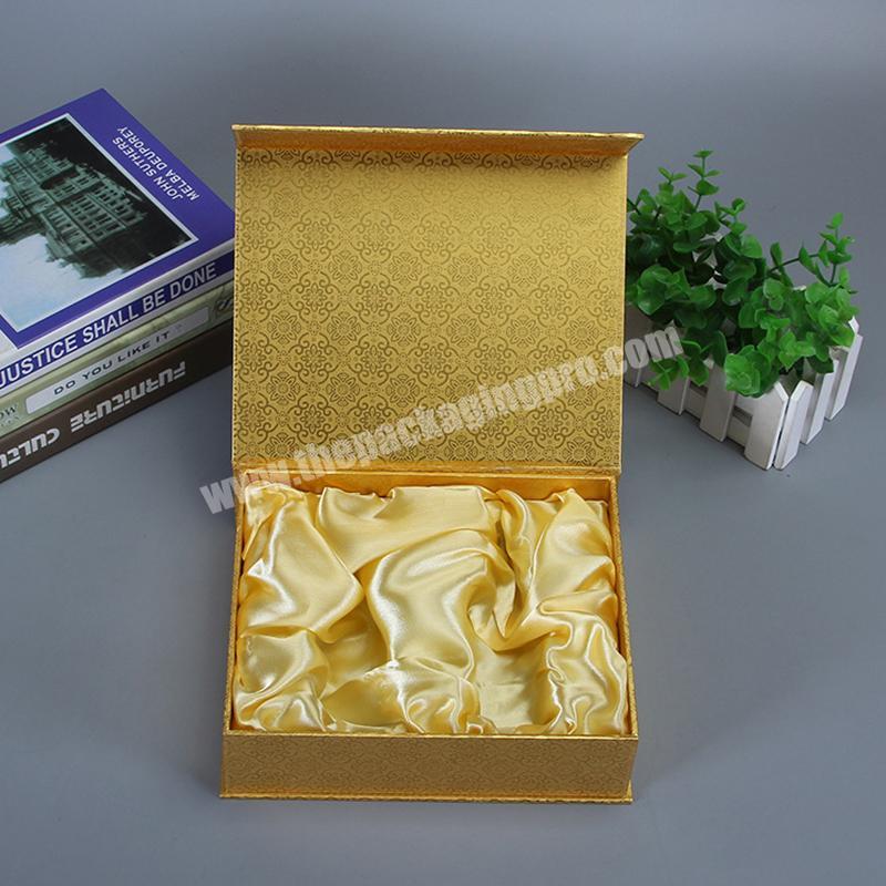 Cup Flap Folding Book Shape Luxury Custom Paperboard Paper Type Black Packaging Boxes Magnetic Closure Cardboard Gift Box