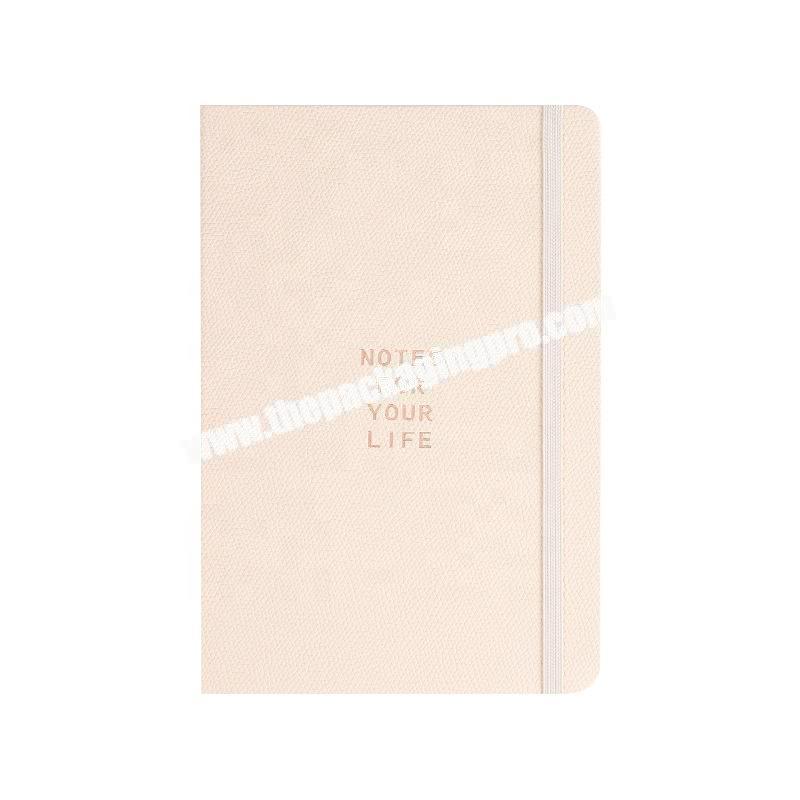 Custom 2021 Handmade School Stationery Notebooks Top Quality Pu Leather Prefect Diary Hardcover Notebook With Embossed Logo