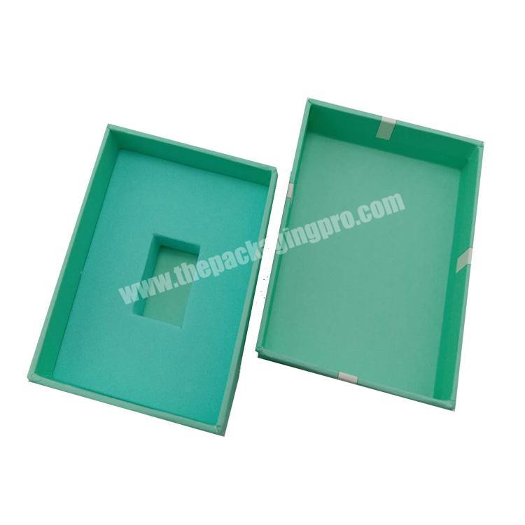 Custom 2pcs green color Gift USB album Box