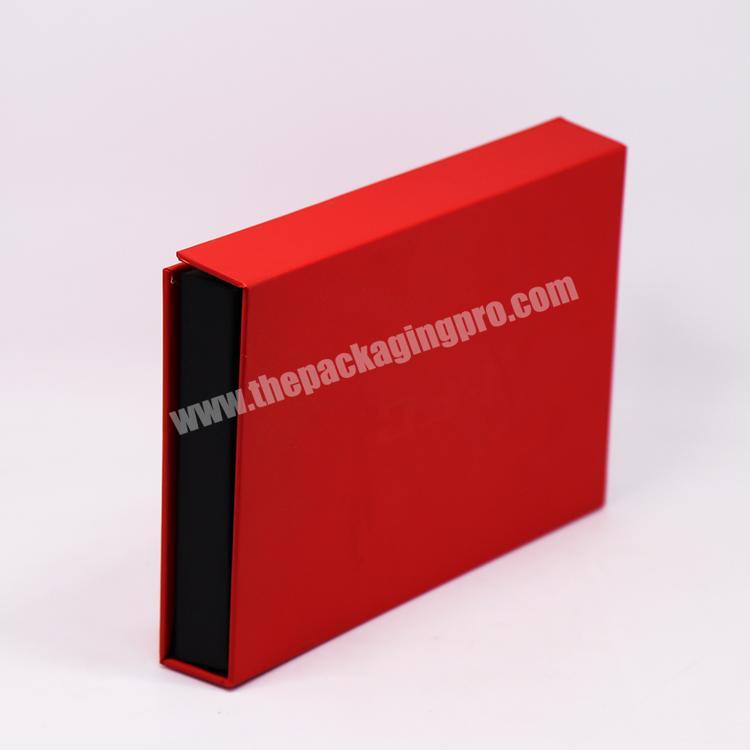 Custom A4 Size 300 Gsm Art Paper Black Cardboard Box Packaging