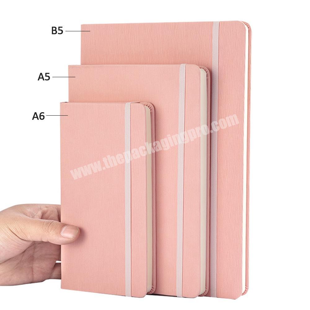 Custom A6 A5 B5 Hardcase PU Leather Undated Lined Agenda Office Planner And Notebook