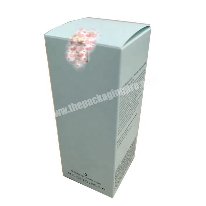 Custom Art Paper Packaging Box For Skin Care Emulsion And Personal Care