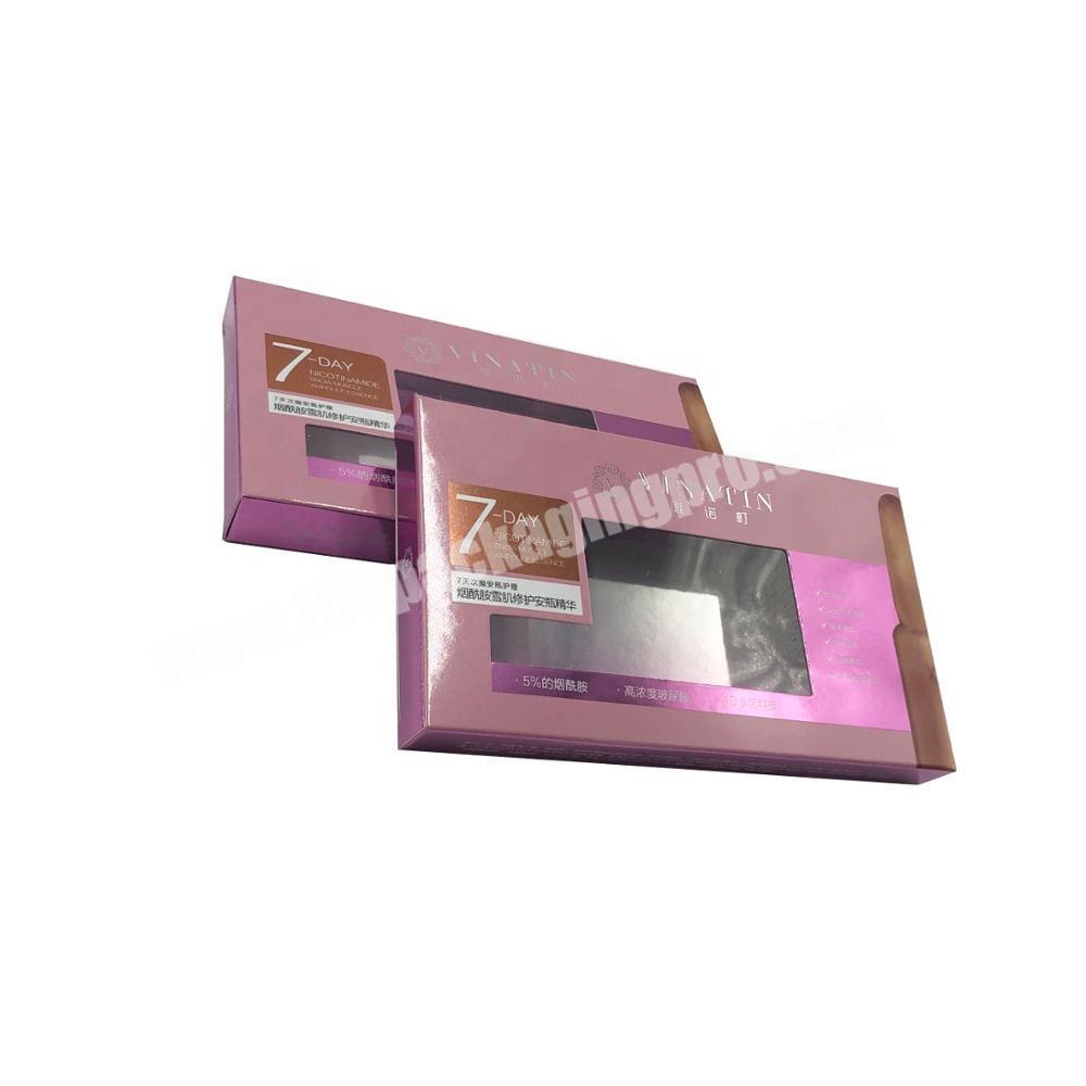 Custom Available False Nail Box Packaging Nail Tip Box with pvc window