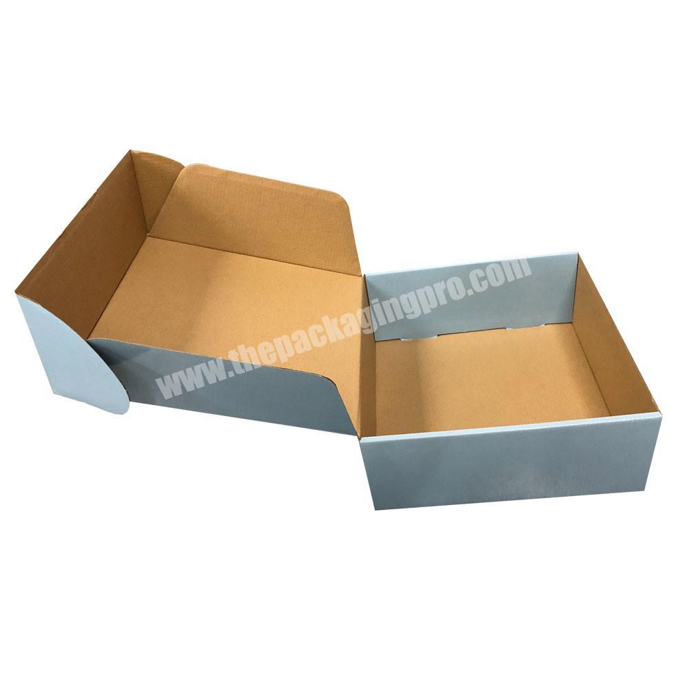 Custom B Flute Cardboard Paper Packaging Box with Glossy Varnished