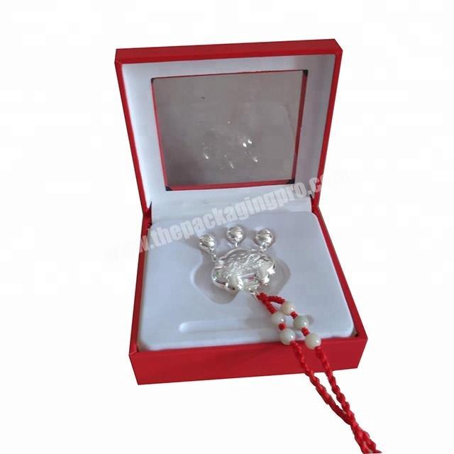 custom baby shower keepsake souvenir red paperboard box kids jewelry gift box