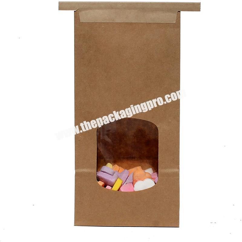 Custom Bakery Food Packaging Brown Craft Kraft Paper Bags