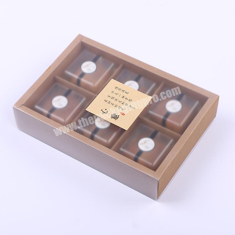 Custom baking packaging cake box with transparent PVC clear window