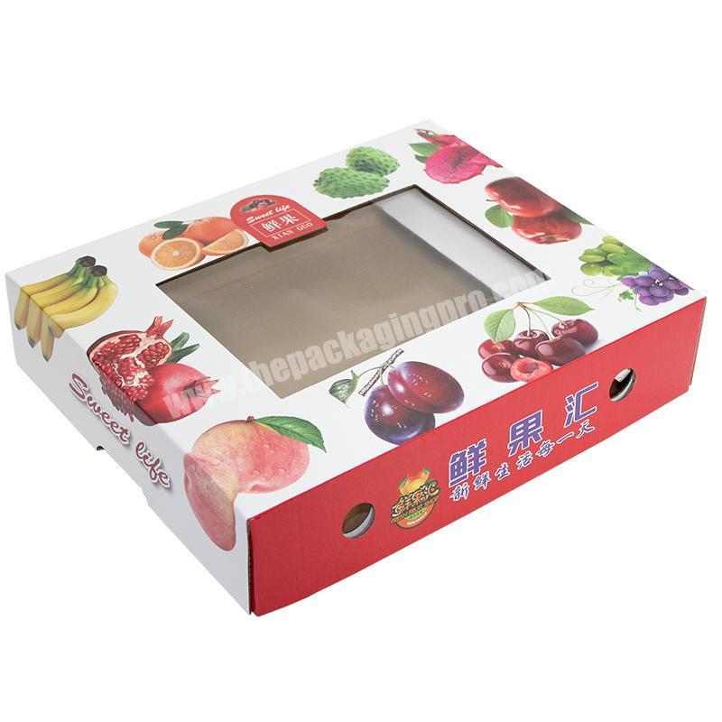 Custom Best Price China Corrugated Paper FruitVegetable Packing Box Banana Carton box