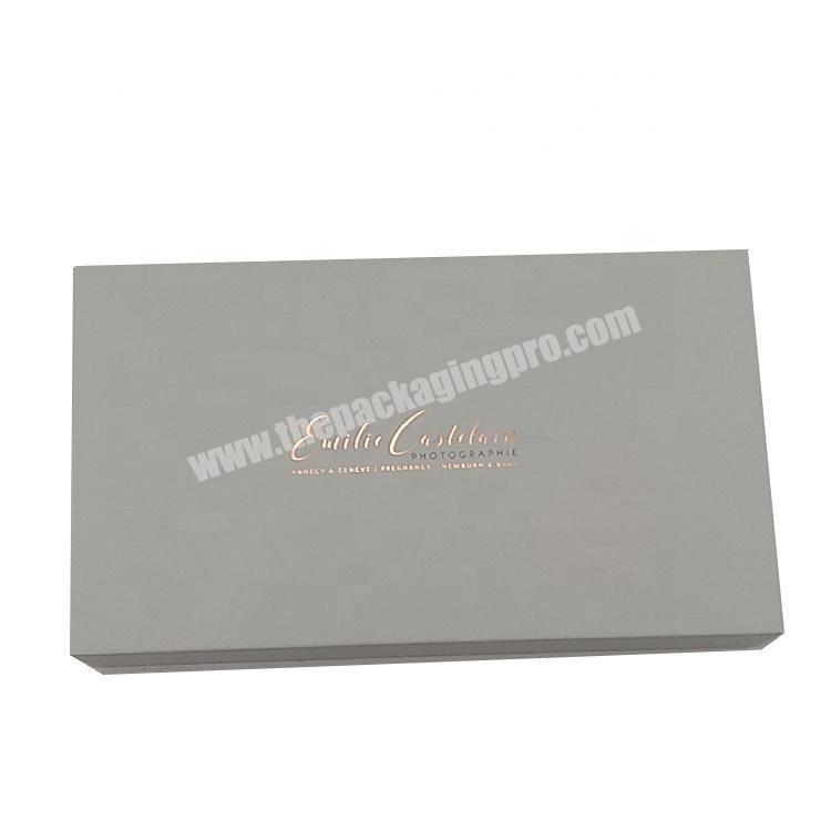 Custom best selling cardboard luxury magnetic closure wedding photo packaging gift box