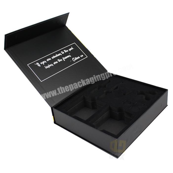 Custom Black Cardboard Designs Gift Packaging Box Manufacturers