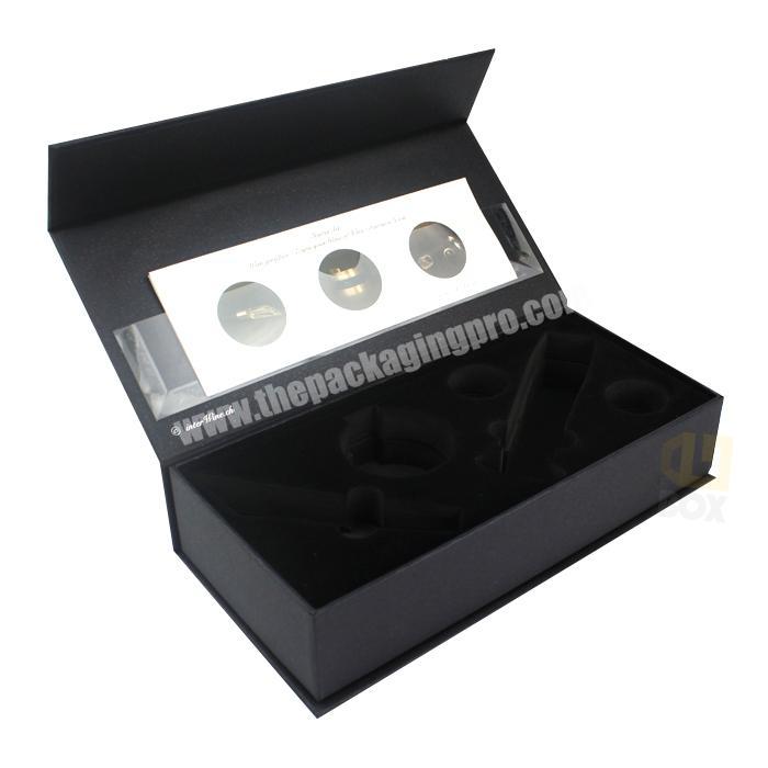 Custom Black Cardboard Magnetic Electrical Tool Paper Packaging Box
