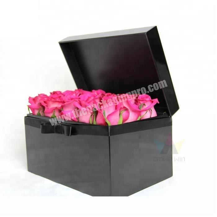 Custom Black Color Flower Boxes From China Suppliers