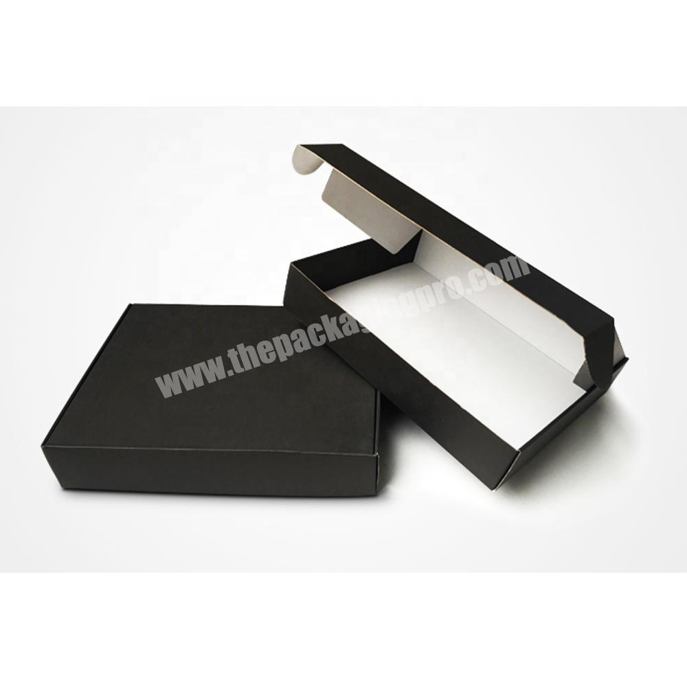Custom Black Corrugated Cardboard Mailing Box