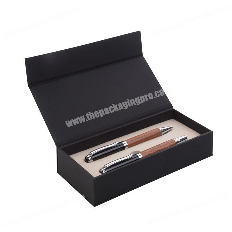 Custom black gift box eva insert pen packaging high quality chinese products box packaging