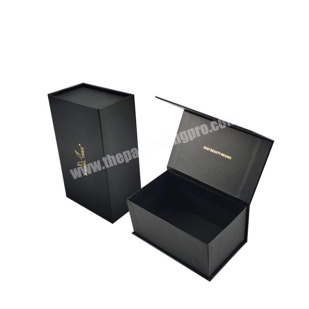 custom black matte lamination magnetic closure cardboard perfume box paper packaging box for candle