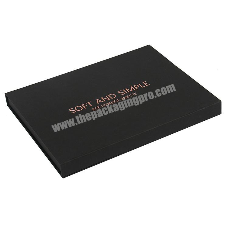 custom black paper gift packaging boxes with magnet