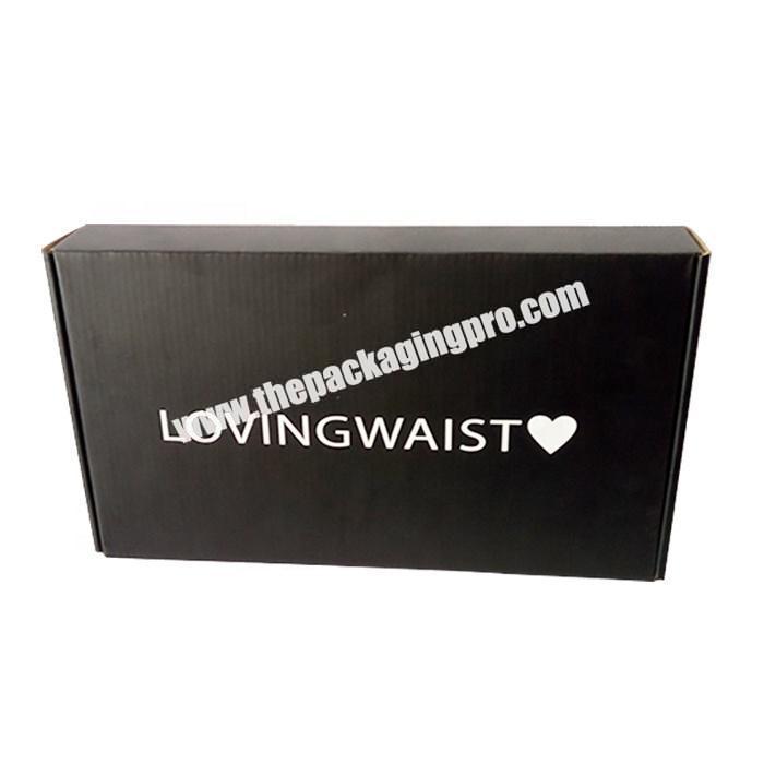 Custom black print paper corrugated box mailing packaging box