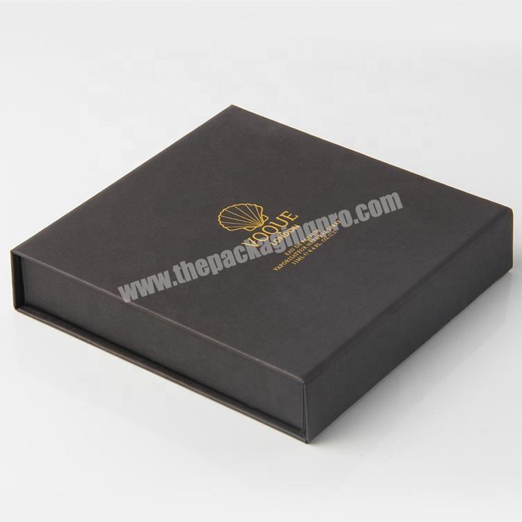 custom black small decorative magnetic gift jewelry boxes