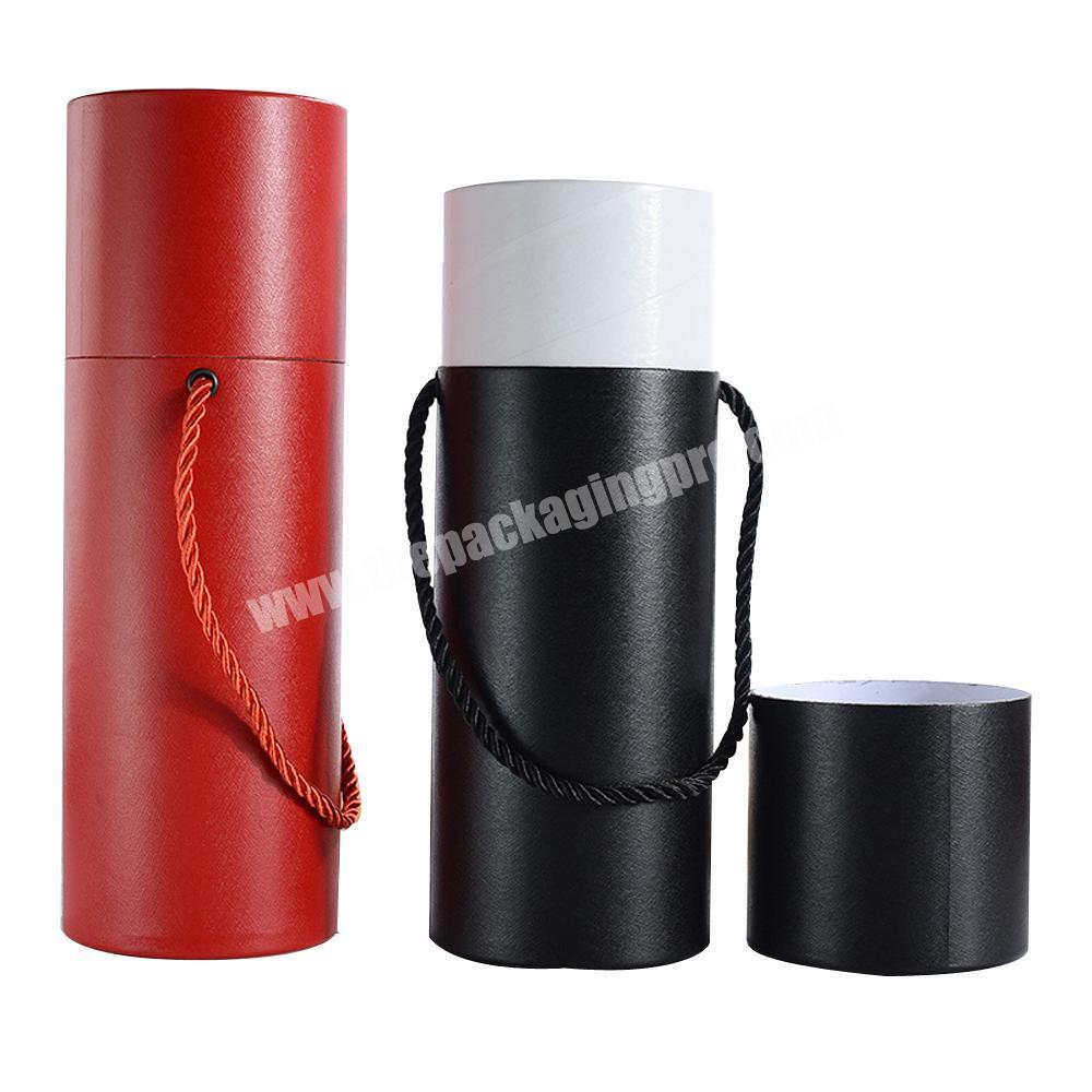 Custom bottle packaging paper tube mascara box with handle