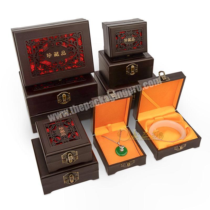 Custom boxes with logo luxury gift box and jewelry box wood color style