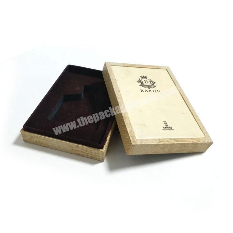 Custom branded perfume sample display box packaging luxury with sponge insert