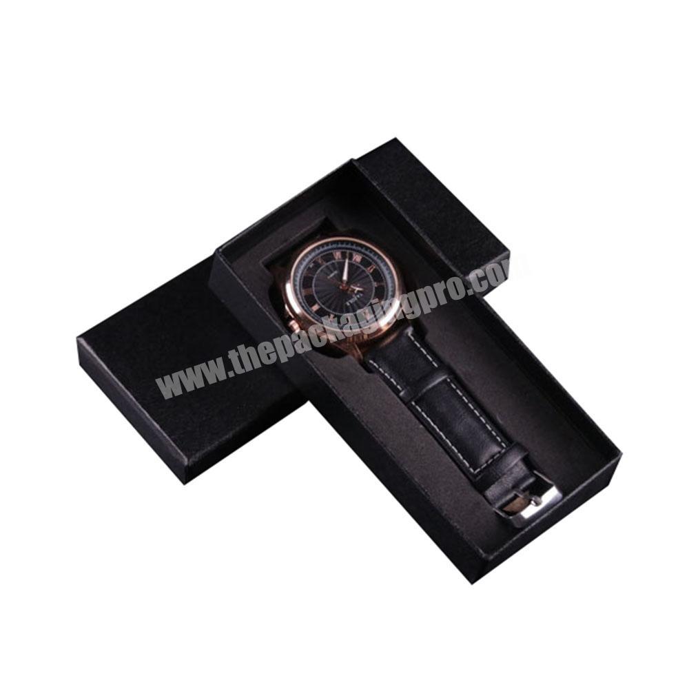 Custom brown black watch packaging gift boxes