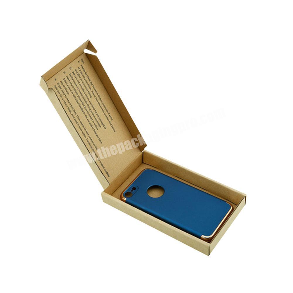 Custom brown corrugated phone case packaging box