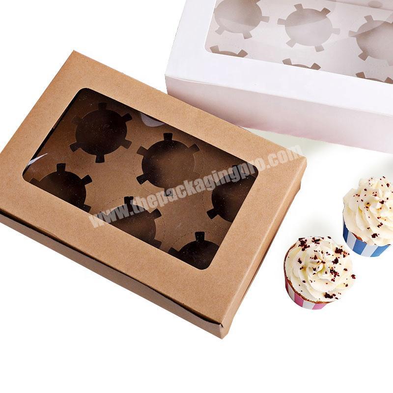 Custom cake box eco-friendly kraft paper cupcake box packaging