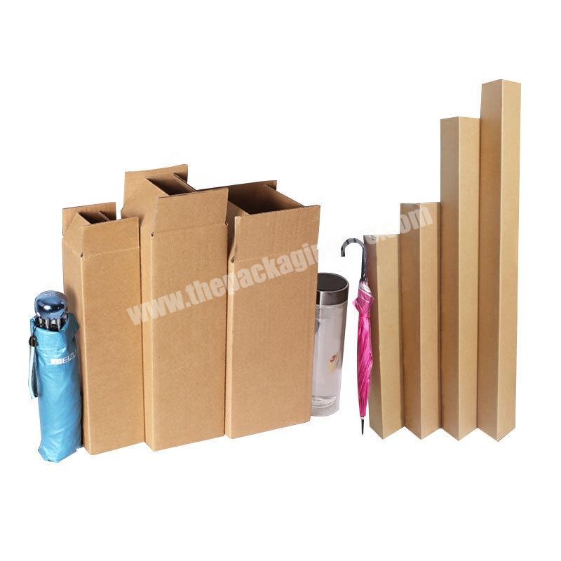 custom cardboard foldable paper box corrugated umbrella pack folding packing box