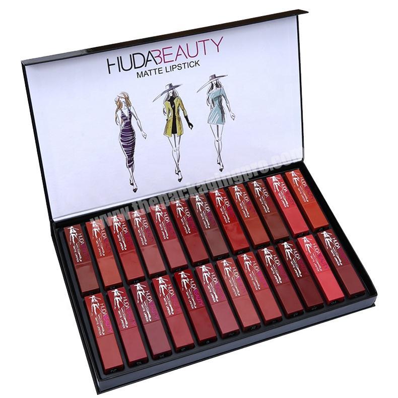 custom cardboard lipstick cosmetics makeup lipgloss packaging container box