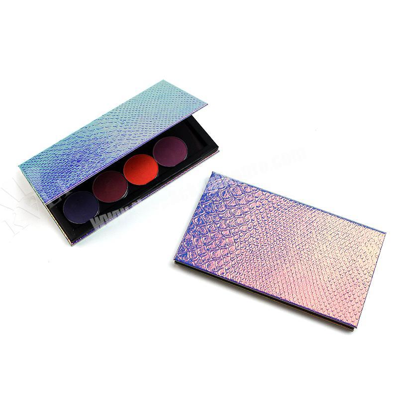 Custom cardboard  makeup empty magnetic eyeshadow palette packaging